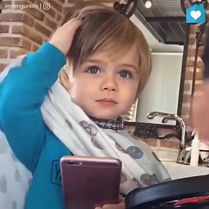 This kid getting his hair done is adorable. | FamilyToday