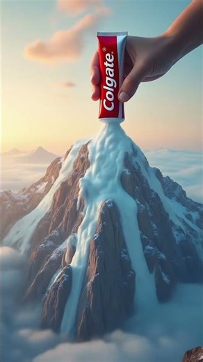 Colgate Falls from the Mountain 🏔️ | Oddly Satisfying ASMR Video #relaxing#shorts #asmr #ai