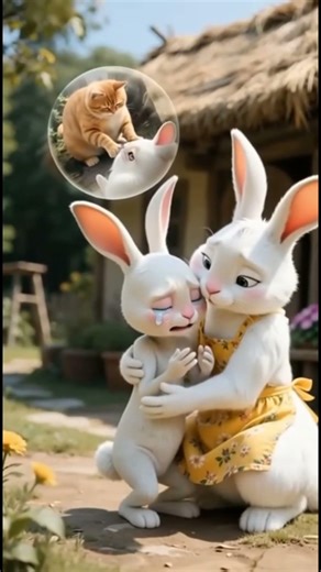 “The Curious Cat and the Little Rabbit”