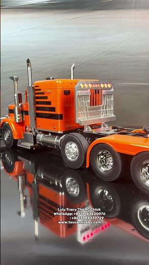 Custom Orange Grand Hauler with Electric Lift Axle! 🤩🔥 #RC
