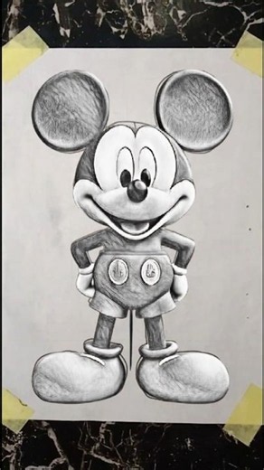 Learn to Draw Mickey Mouse Fast! 🐭🎨 #shorts #drawing