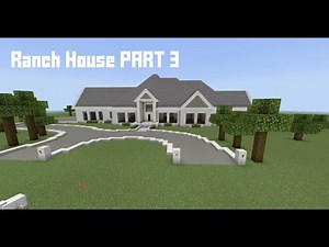 Minecraft Ranch House Tutorial PART 3 - Exterior