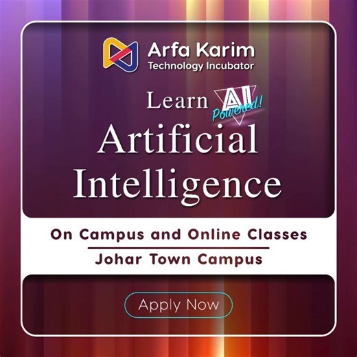 107 reactions |  Ready to kickstart your IT career? Join professional IT courses at Arfa Karim Technology Incubator – Johar Town Campus and gain practical skills that employers value! ✨ ✅ Hands-on Training ✅ Industry-Experienced Instructors ✅ Affordable Fee Structure ✅ Career Growth Opportunities | Arfa Karim Technology Incubator | Facebook