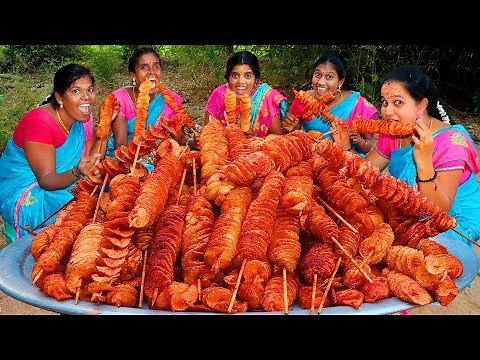 POTATO TWISTER | Famous Street Food Spiral Fried potato | Potato Tornado | Crispy Spring Potato