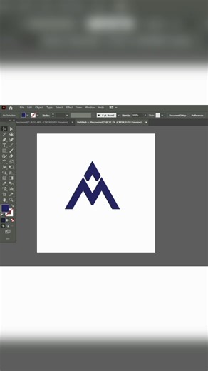 Logo created with the letters AM 💥 #logodesign #shorts #shortvideo #short #viralvideo #viralshort