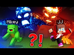 JJ and Mikey Escape From LAVA and WATER Elemental in Minecraft - Maizen