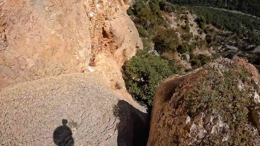 Climbing the walls of the Verdon Gorge, France