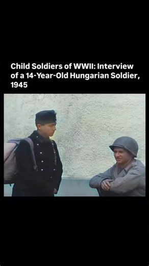14 year Child Army Joining Interview #ww2 #war #stories