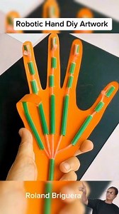 Diy Robotic hand Ang Ganda ng idea 💡 #notocopyrightinfringementintended #diy #artwork #fblifestyle | Roland Briguera