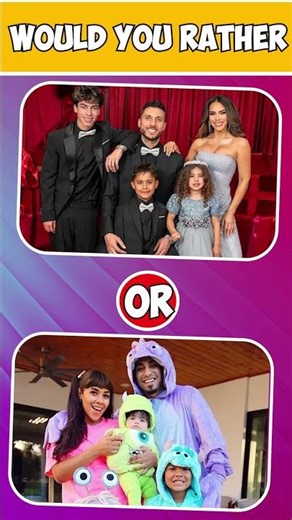 Would you Rather Famous Youtubers!Like Nastya,That girl Lay,Royalty,Trench, Salish Anazala Family