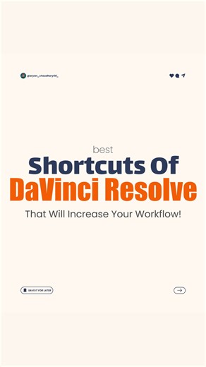 Aryan Choudhary on Instagram: "Davanchi Resolve Shortcuts❤️🙌🏻 HOPE it will help you all a lot ✅ . . .. . . . . #graphicdesign #money #graphicdesigner #graphic #editor #design #uxuidesign #power #edit #artist #artwork #motivation #reels #ui #uidesign #uidesigner #ux #uxdesign #uxdesigner #uiux #uiuxdesigner #uiuxdesign #uiux #uiuxdesigner"