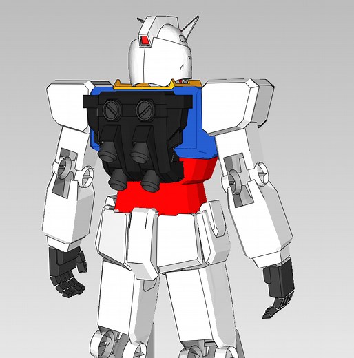 RX-78-2 Gundam Cosplay Full EVA Foam Pepakura File Templates DIY