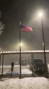 Live look outside the office at 11PM Wednesday. Blizzard conditions presently with visibility near 1/4 mile and wind gusts near 40 MPH. | US National Weather Service Hastings Nebraska