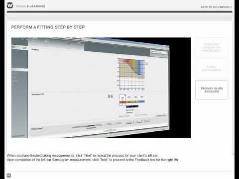 How to perform a fitting step by step with Widex Compass