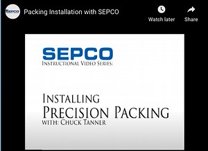 Packing installation best practices demonstration video