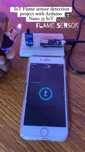 IoT Flame sensor detection project with Arduino Nano 33 IoT | Upload Ideas with Itamar