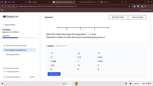 Do IClever | PortalCH9 DM#1DeltaMathDeltaMath Student Appli... | Filo