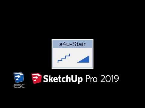 s4u-stair simple tutorial | SketchUp 2019
