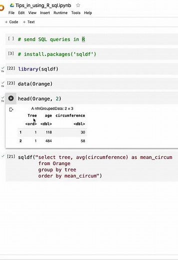 Tips in using R: send SQL queries in R