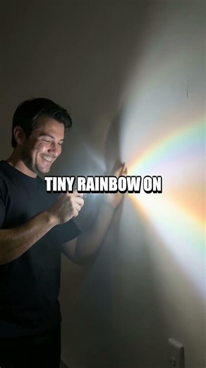 Light Travels: The Glass Prism Rainbow