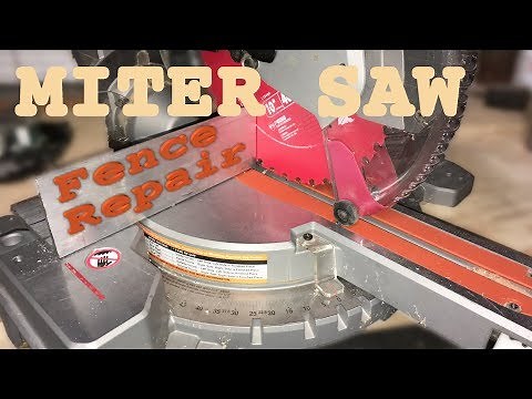 Quick repair of miter saw fence
