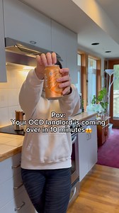 1.3K views · 1.1K reactions | Pov: your ocd landlord is coming over in 10 minutesspeed clean my kitchen with me #kitchenclean #speedcleaning | Quick’n Brite All Purpose Cleaner | Facebook