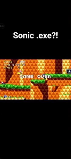 cd north America game over reversed = sonic .exe game over