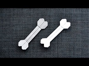 Cool Paper DOG'S BONE Origami | Tutorial DIY by ColorMania