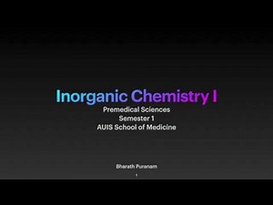 Introduction | Inorganic Chemistry I
