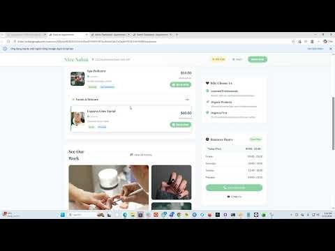 Spa booking management Appscript