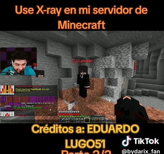 Uso de X-ray en Minecraft: Parte Final del Juego