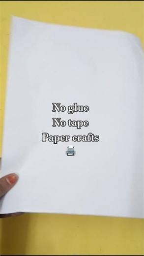 No glue no tape paper crafts #diy #paperart #printer #summercraft #simpke#nogluepapercraft