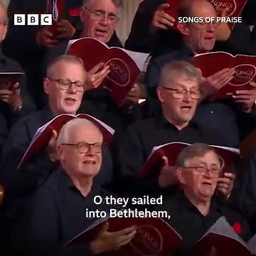 The world-renowned Huddersfield Choral Society performs a stirring arrangement of ‘I Saw Three Ships’ #SongsOfPraise / A Christmas Celebration from Huddersfield Town Hall / Sunday 1:15pm / BBC One & BBC iPlayer http://bbc.in/3KACBA2 #christmas2024 #christmasspirit | BBC Songs of Praise