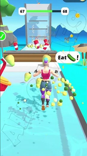 fat 2 fit lvl 67 gameplay all games #shorts #fat2fit #allgames #viralvideo