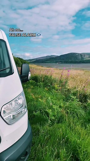 Welcome to The Higlands 🏴󠁧󠁢󠁳󠁣󠁴󠁿 #vanlife #scotland #highlands #breakdown #vanlifeuk #wanderlust #fordtransit #fyp