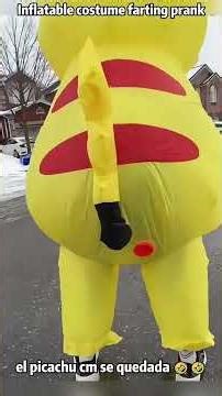 Inflatable costume farting prank #prank #funny #viral #fart