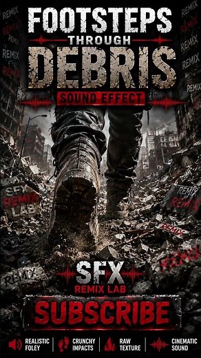 Footsteps Through Debris Sound Effect | Foley SFX