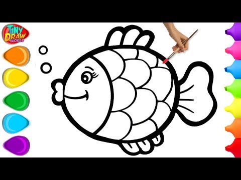 🐠 How To Draw a Colorful Fish | Easy Drawing Step By Step