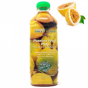 Passion Fruit Puree Mix from Costa Rica for Curds, Pies, Mousse and Cocktails, 1 Liter