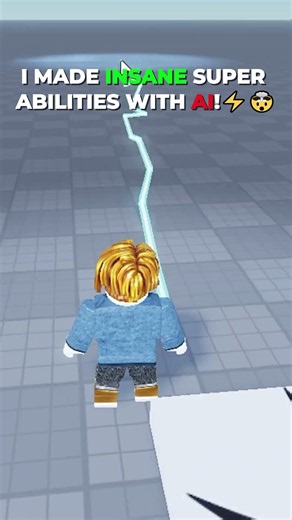 Making Super Abilities in Roblox Using Only AI! 🤯⚡ #roblox #robloxdev