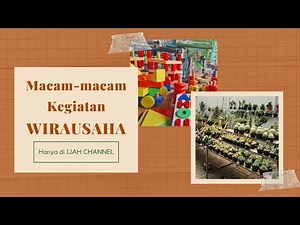 MACAM-MACAM KEGIATAN WIRAUSAHA
