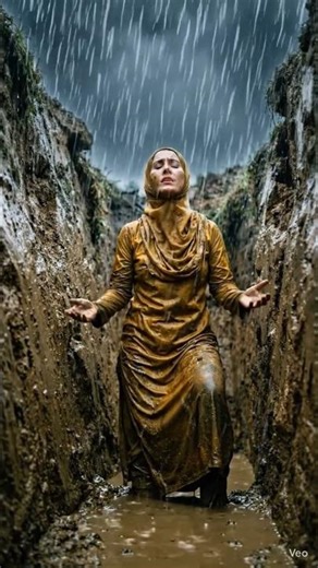 She Was Trapped in a Pit, Rain Rising Fast… Then a MIRACLE Saved Her! 😱🤲 #ai