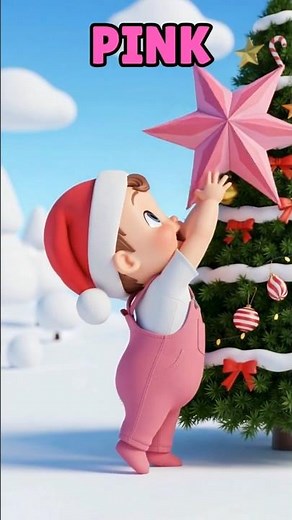 Baby Decorates Christmas Tree 🎄 | Learn Colors | Nursery Rhymes & Kids Songs #shorts #babysongs