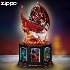 Enter the dragon's lair with this epic collection of Zippo® lighters. Limited to 10,000! Shop Now! http://bit.ly/2w9DDBD | The Bradford Exchange