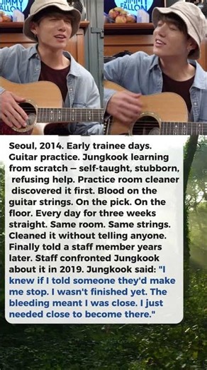 Jungkook Practiced Until His Hands Bled and Left the Room Without Telling Anyone