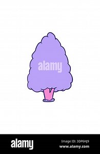 attention grabbing animation of cartoon tall tree Stock Video Footage - Alamy