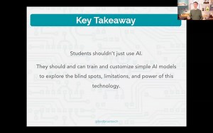 It's the moment you've been waiting for - Create, Don't Consume: Meaningful AI for the Classroom is ready! 🎉 Choose your own adventure in this webinar: Program along with us, or sit back and watch. No matter your path, this webinar is packed with free meaningful and creative resources for AI experiences with middle and high school students. See the full video 👉 https://www.birdbraintechnologies.com/blog/create-dont-consume-meaningful-ai-for-the-classroom-webinar-with-csta-western-mass/ | BirdB