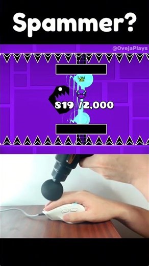 10,000 Click Spam VS Monster Challenge in Geometry Dash! #shorts