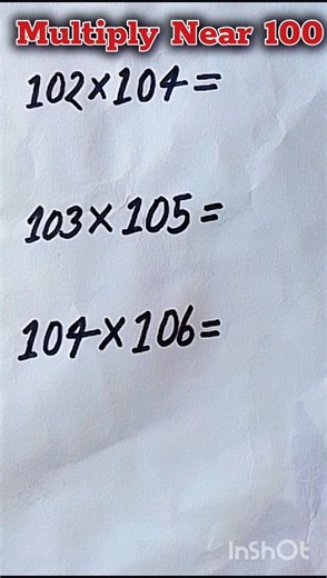Multiply numbers near 100 in 3 Seconds! 🔥 #shivamathmagic #shorts