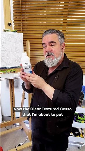 Have you tried textured gesso before? 🎨